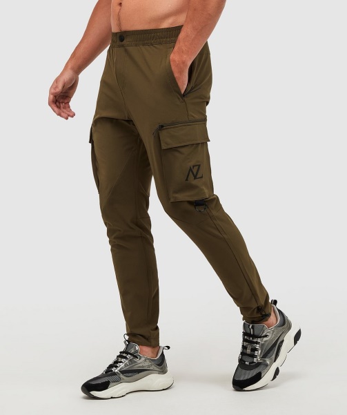 Alessandro Zavetti - Olive Bianchi Woven Cargo Pant