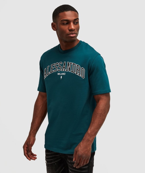 Alessandro Zavetti - Challenger Relaxed T-Shirt Teal