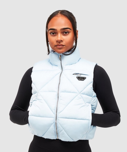 Alessandro Zavetti - Ice Blue Womens Della Diamond Gilet