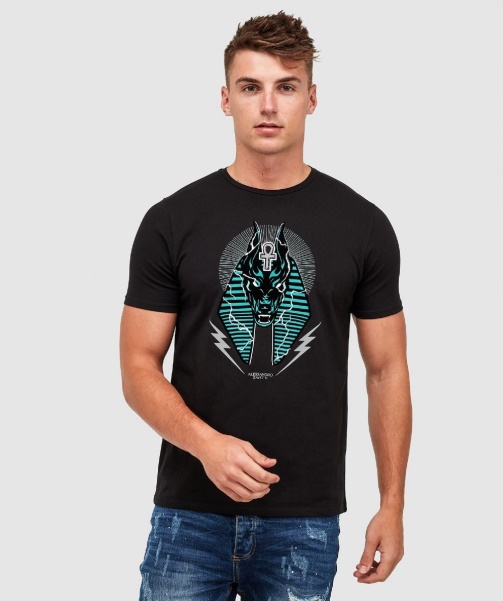 Anubis Lightning T-Shirt Alessandro Zavetti - Jet Black