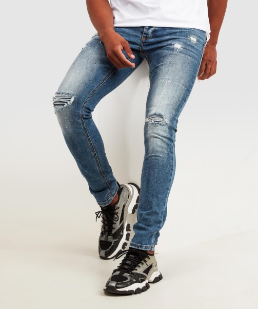 Alessandro Zavetti - Volpe Mid Wash Superslim Denim Jean Mid Wash