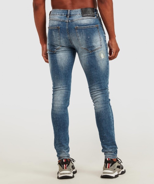 Alessandro Zavetti - Volpe Mid Wash Superslim Denim Jean Mid Wash