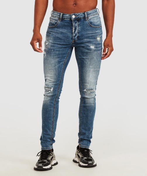 Alessandro Zavetti - Volpe Mid Wash Superslim Denim Jean Mid Wash