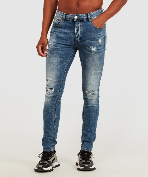 Alessandro Zavetti - Volpe Mid Wash Superslim Denim Jean Mid Wash