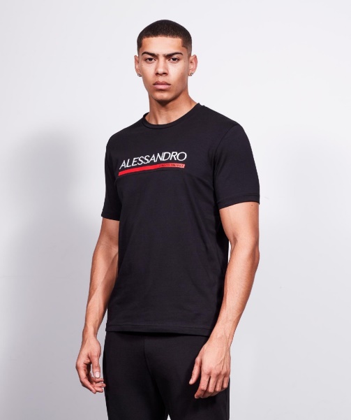 Black Alessandro Zavetti - Mersoni T-Shirt