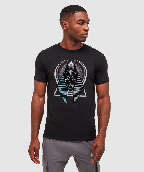 Alessandro Zavetti - Anubis Split T-Shirt Jet Black