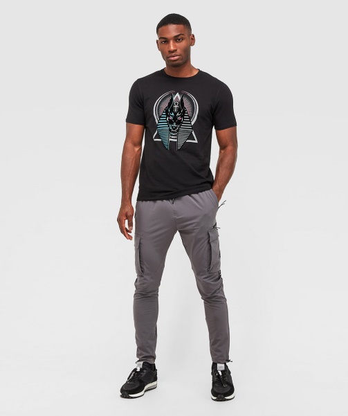 Alessandro Zavetti - Anubis Split T-Shirt Jet Black