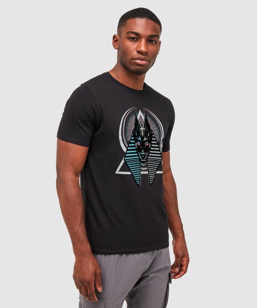 Alessandro Zavetti - Anubis Split T-Shirt Jet Black