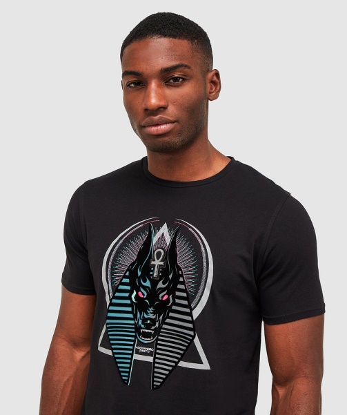 Alessandro Zavetti - Anubis Split T-Shirt Jet Black