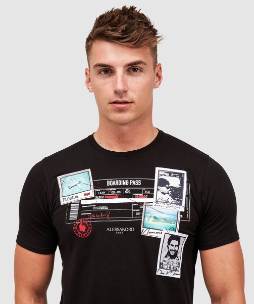 Alessandro Zavetti - Jet Black Contraband T-Shirt