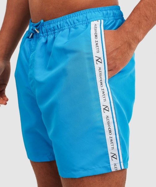 Alessandro Zavetti - Rozzaro Tape Swim Short Blue