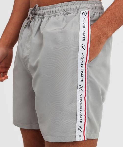 Alessandro Zavetti - Rozzaro Tape Swim Short Grey