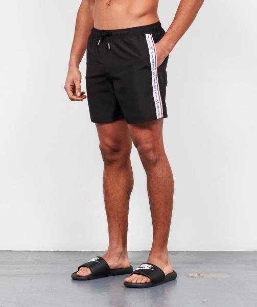 Rozzaro Tape Swim Short Black - Alessandro Zavetti