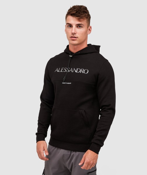 Black Alorta Overhead Hoodie - Alessandro Zavetti