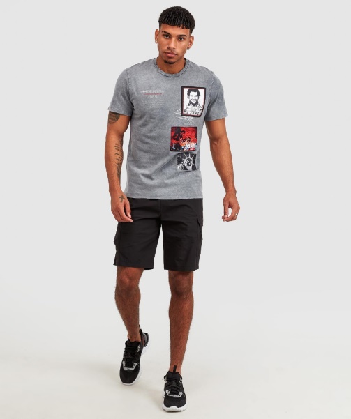 Washed Black Don Miami Distressed T-Shirt - Alessandro Zavetti