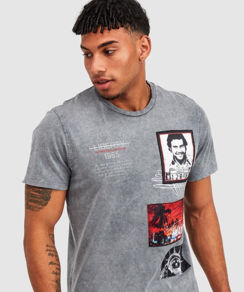 Washed Black Don Miami Distressed T-Shirt - Alessandro Zavetti