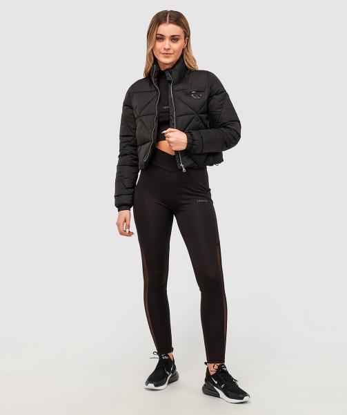 Black Alessandro Zavetti - Womens Della Diamond Puffer Jacket