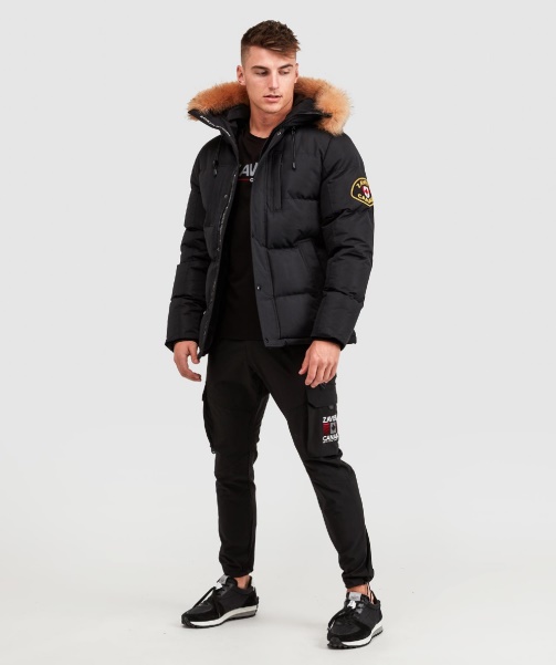 Black Alessandro Zavetti - Oshawa 2.0 Puffer Parka Jacket