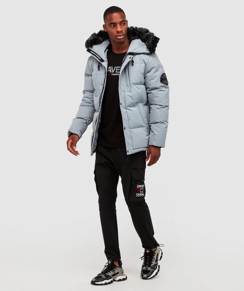 Black Alessandro Zavetti - Oshawa 2.0 Puffer Parka Jacket