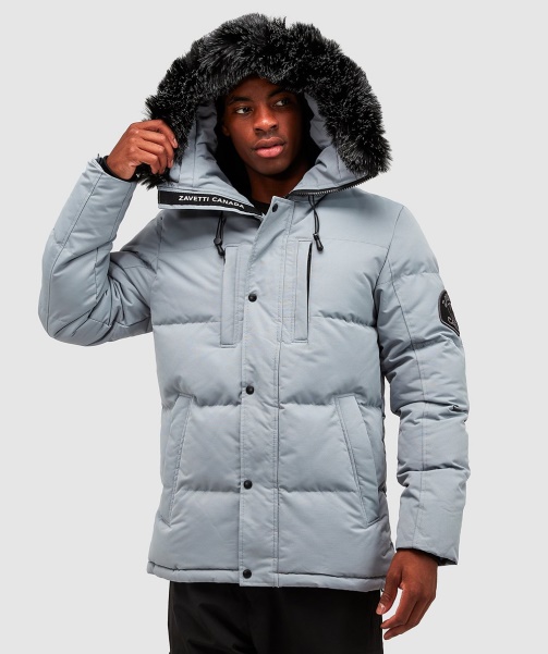 Black Alessandro Zavetti - Oshawa 2.0 Puffer Parka Jacket