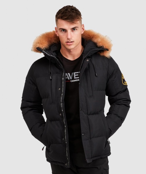 Black Alessandro Zavetti - Oshawa 2.0 Puffer Parka Jacket