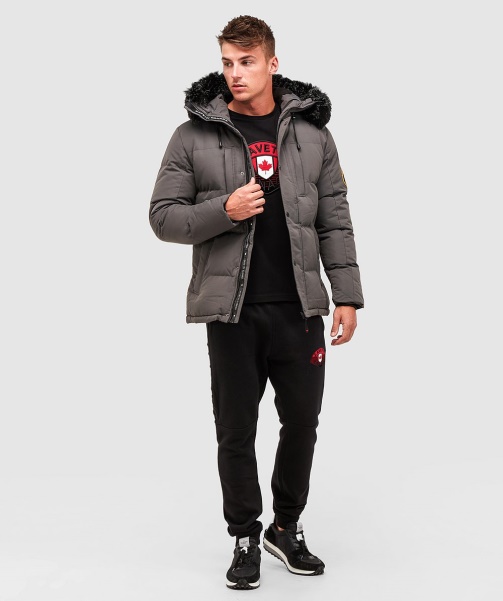 Black Alessandro Zavetti - Oshawa 2.0 Puffer Parka Jacket