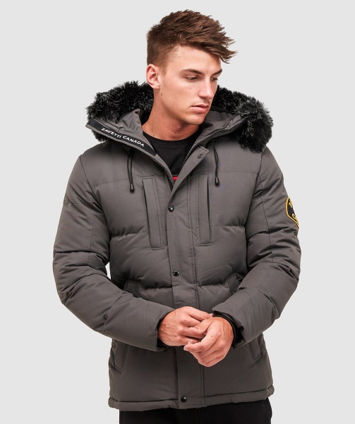 Black Alessandro Zavetti - Oshawa 2.0 Puffer Parka Jacket