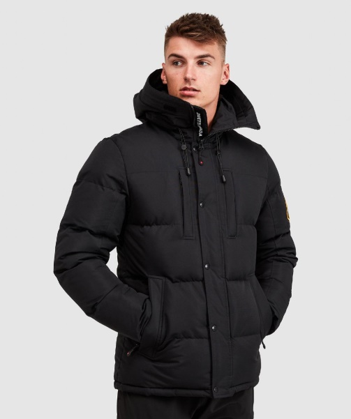 Black Alessandro Zavetti - Oshawa 2.0 Puffer Parka Jacket