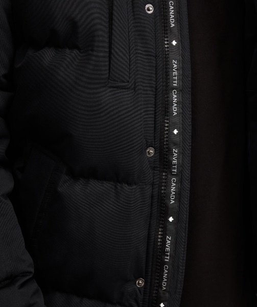 Black Alessandro Zavetti - Oshawa 2.0 Puffer Parka Jacket