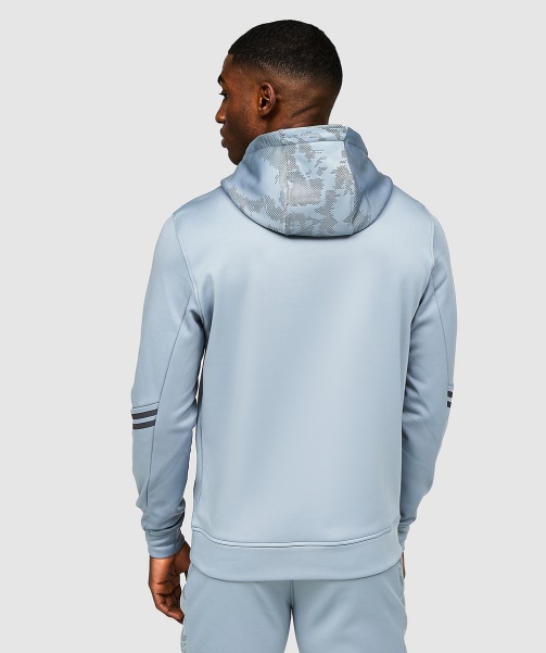 Blue Grey Silvatino Overhead Hoodie - Alessandro Zavetti