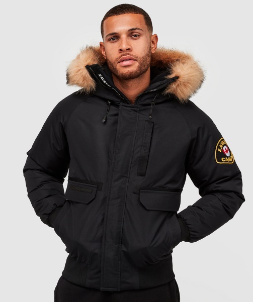 Abelli 2.0 Hooded Bomber Jacket Black - Alessandro Zavetti