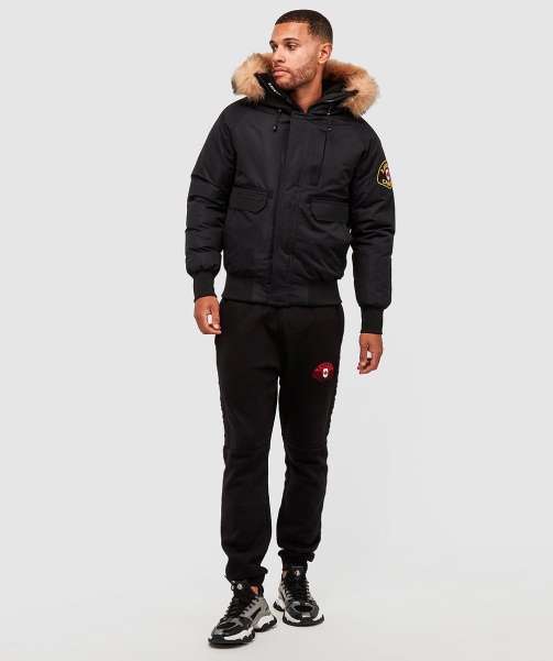 Abelli 2.0 Hooded Bomber Jacket Black - Alessandro Zavetti