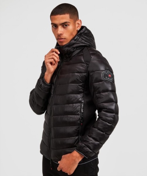 Black Terosso Hybrid Jacket - Alessandro Zavetti