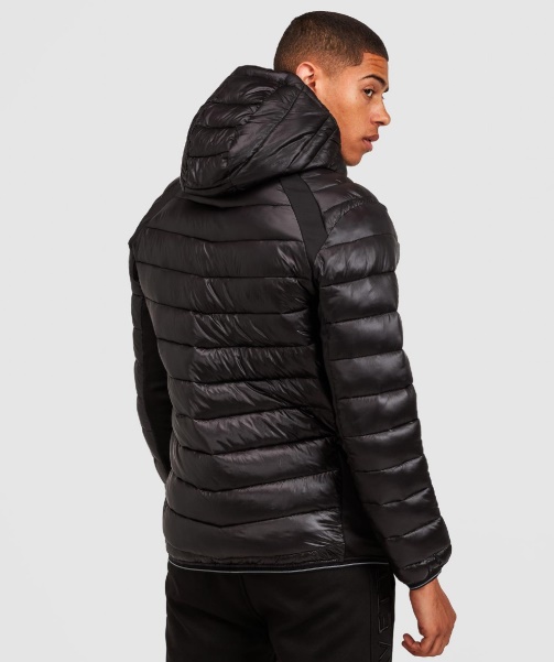 Black Terosso Hybrid Jacket - Alessandro Zavetti