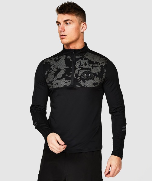 Silvatino Quarter Zip Top Jet Black - Alessandro Zavetti