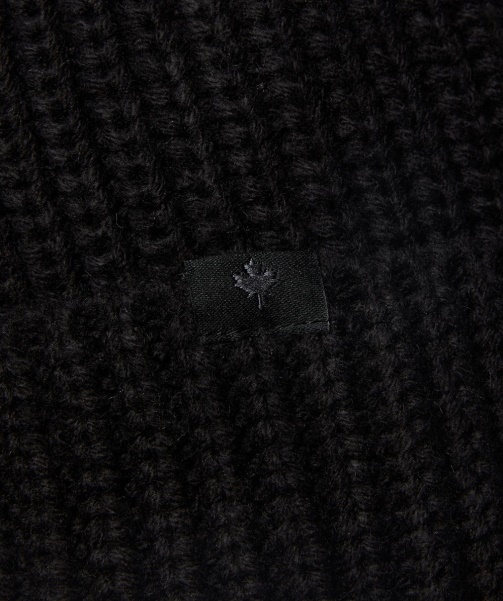 Black Alessandro Zavetti - Verrio Contrast Logo Beanie