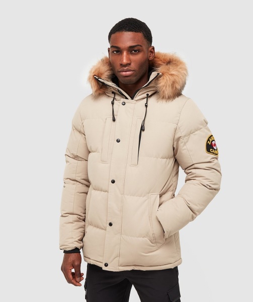 Oshawa 2.0 Puffer Parka Jacket Stone - Alessandro Zavetti