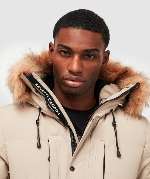 Oshawa 2.0 Puffer Parka Jacket Stone - Alessandro Zavetti