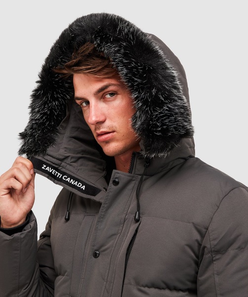 Oshawa 2.0 Puffer Parka Jacket Stone - Alessandro Zavetti