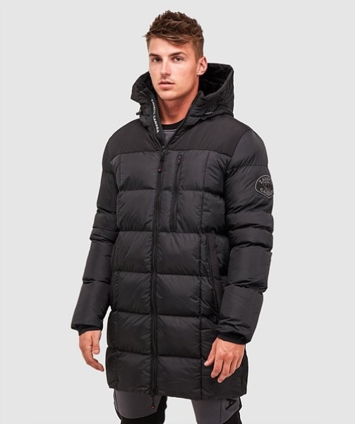 Alessandro Zavetti - Black Grayson Longline Puffer Jacket