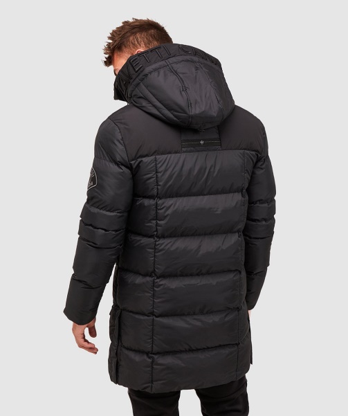 Alessandro Zavetti - Black Grayson Longline Puffer Jacket