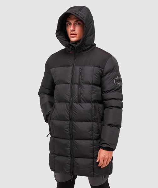 Alessandro Zavetti - Black Grayson Longline Puffer Jacket