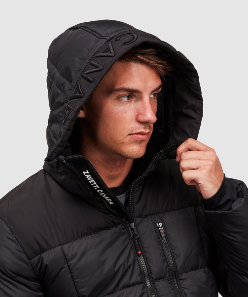 Alessandro Zavetti - Black Grayson Longline Puffer Jacket