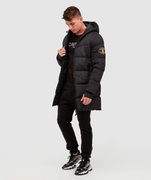 Alessandro Zavetti - Black Talvino 2.0 Longline Puffer Jacket