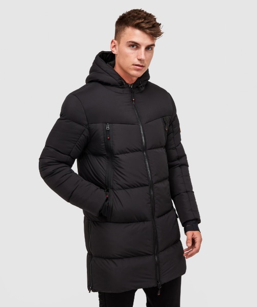 Alessandro Zavetti - Black Talvino 2.0 Longline Puffer Jacket