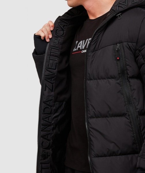 Alessandro Zavetti - Black Talvino 2.0 Longline Puffer Jacket