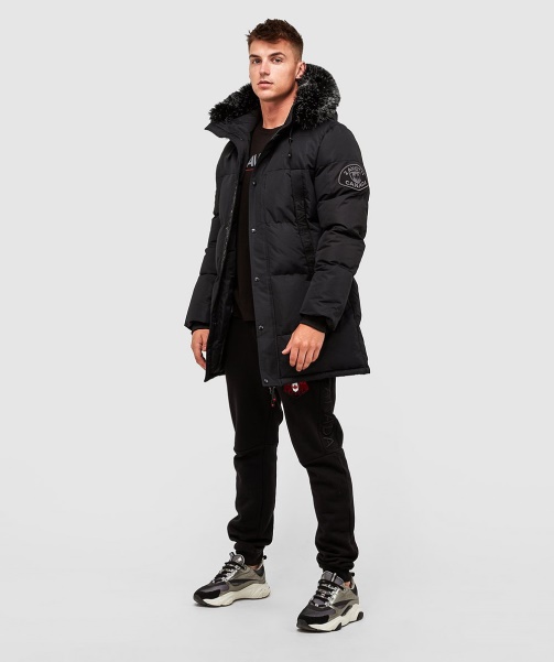 Alessandro Zavetti - Aylmer Long Puffer Parka Jacket Black