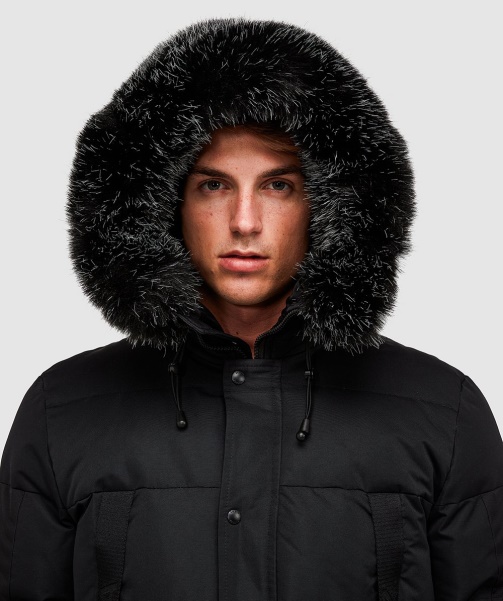 Alessandro Zavetti - Aylmer Long Puffer Parka Jacket Black