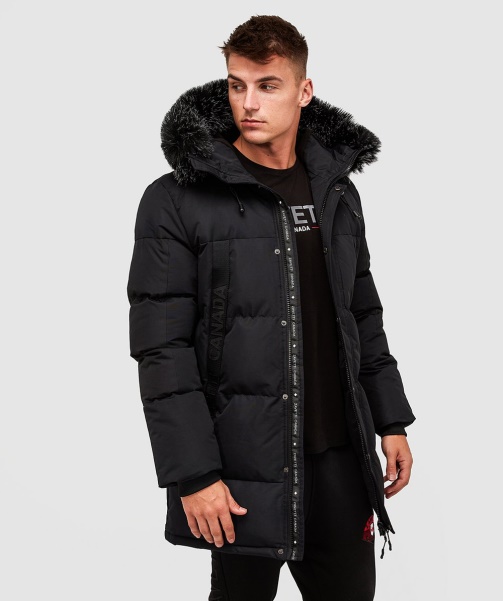 Alessandro Zavetti - Aylmer Long Puffer Parka Jacket Black