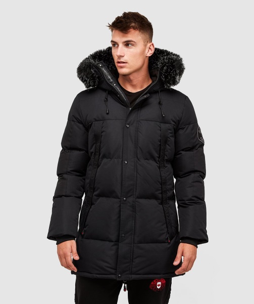 Alessandro Zavetti - Aylmer Long Puffer Parka Jacket Black